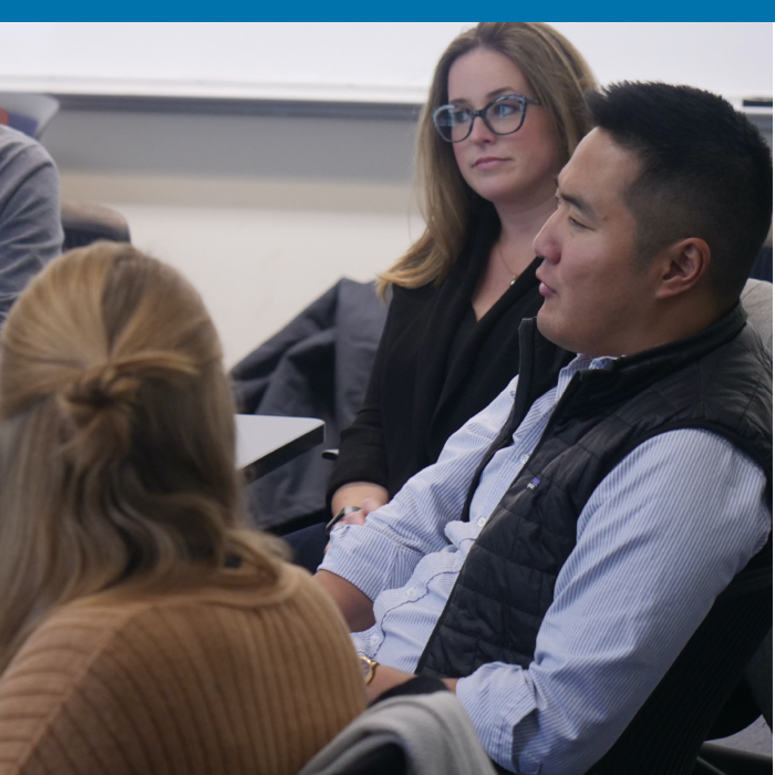 Students in a classroom in a discussion