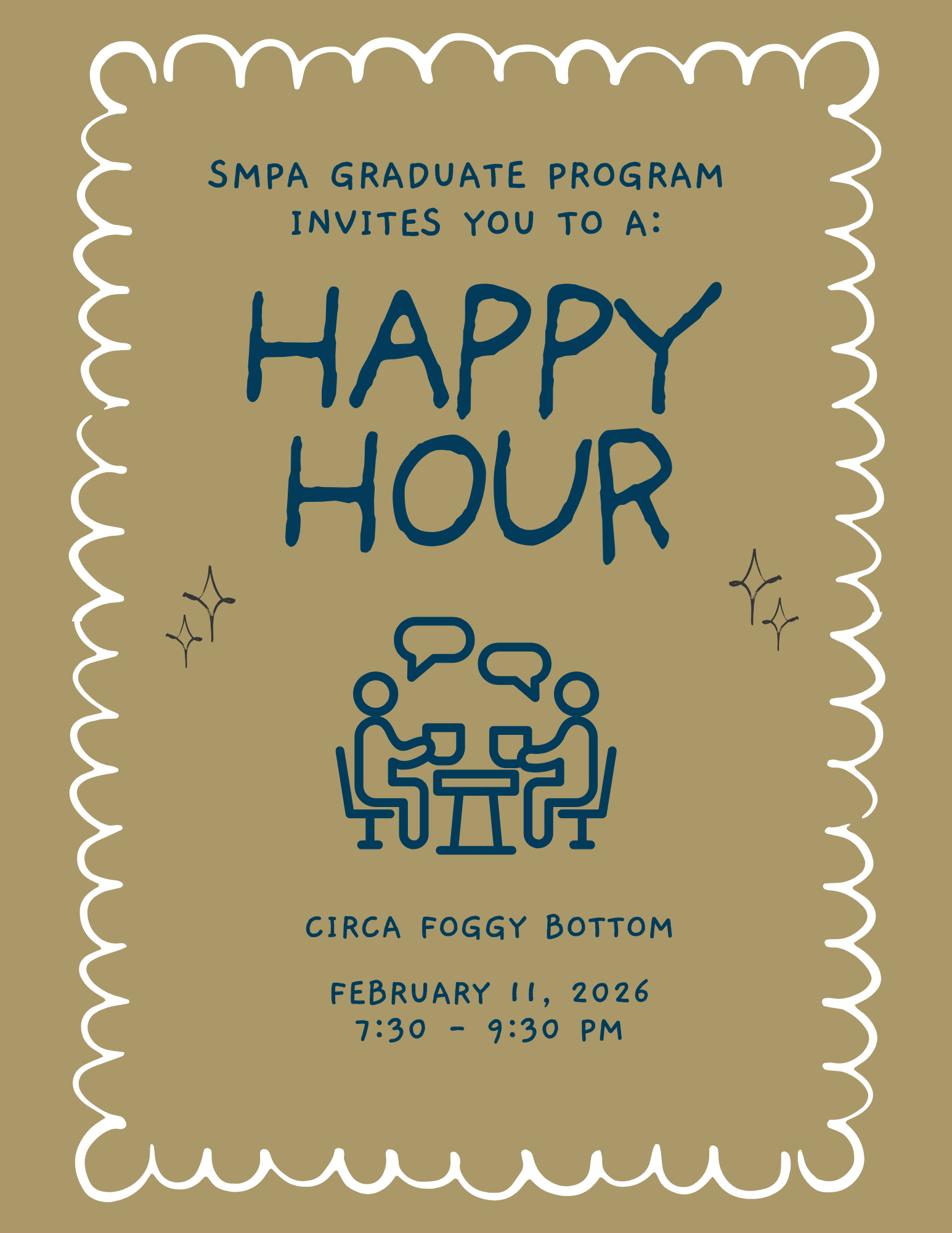 SMPA Graduate Happy Hour Invitation 