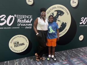 Imani and her son
