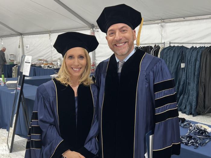 Dana Bash & Chuck Todd Commencement Photo 2022