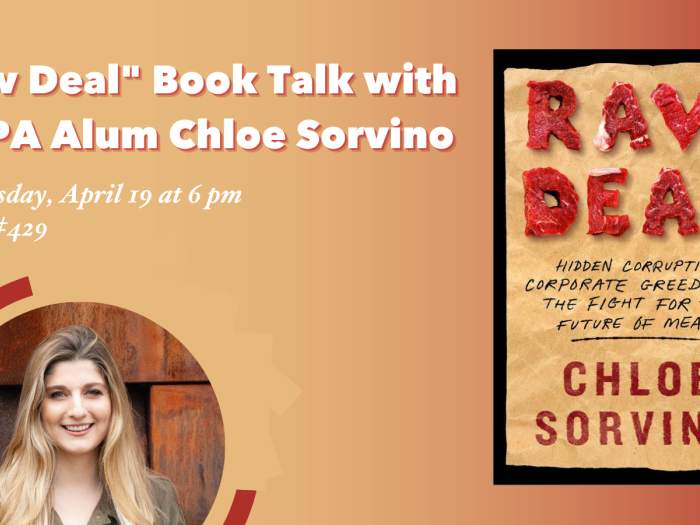 "Raw Deal" Book Talk with SMPA Alum Chloe Sorvino