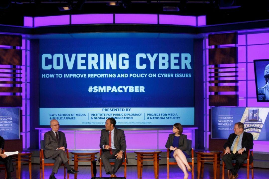 Covering Cyber event with a panel on stage