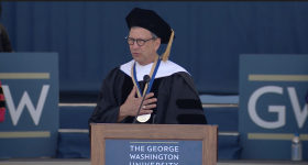 Frank Sesno at Commencement 2023