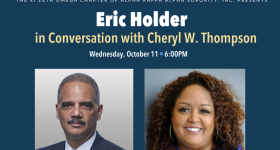 Eric Holder in Conversation with Cheryl W. Thompson